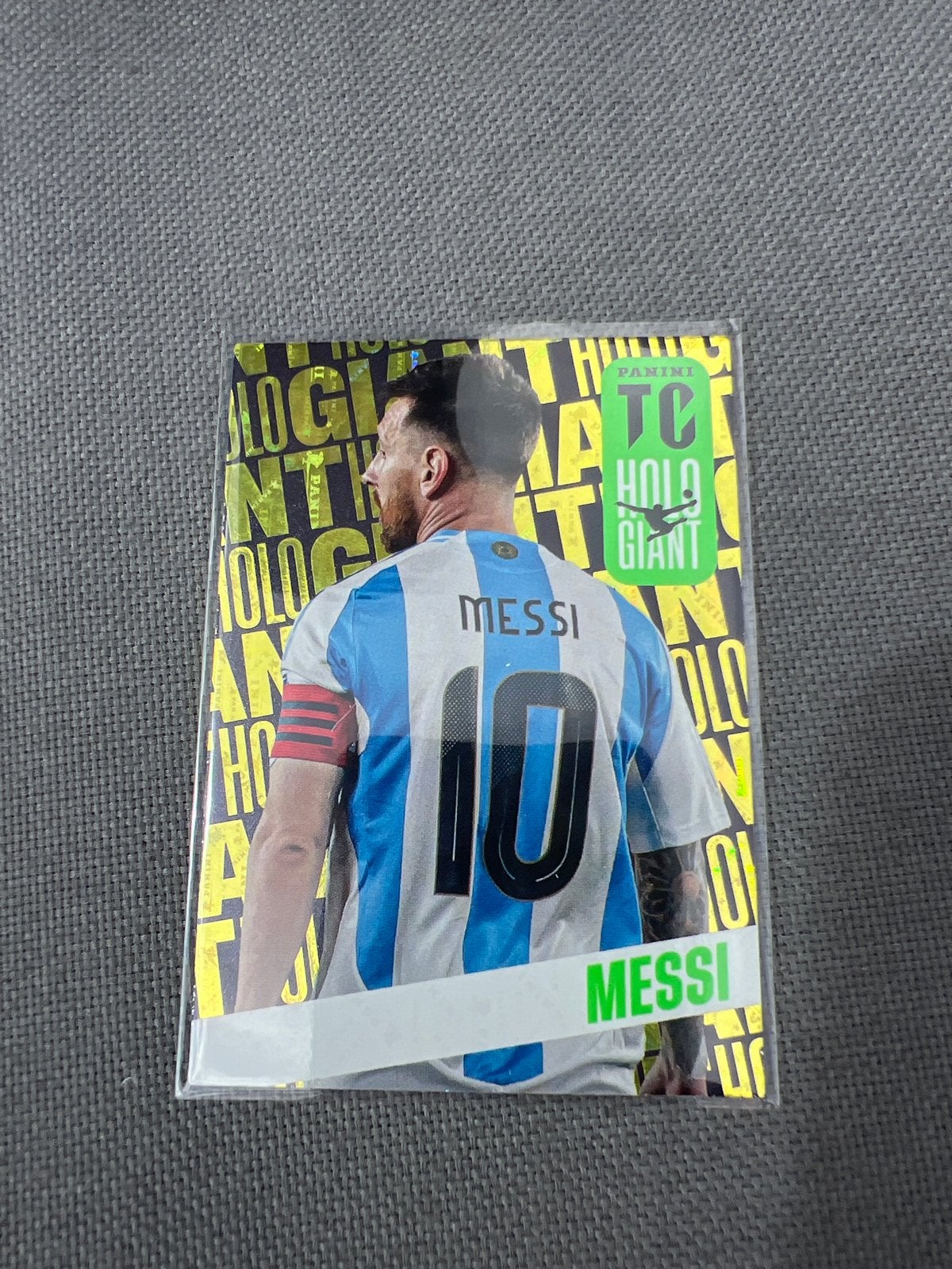 Panini Holo Giant Messi Spelerskaart - Top Class, Ophalen of Verzenden, Zo goed als nieuw, Buitenlandse clubs, Spelerskaart