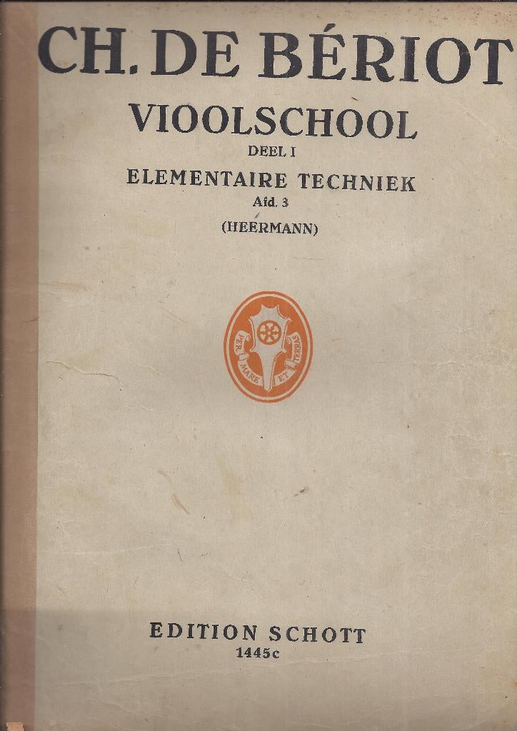 Bo931 bladmuziek ch de beriot viool school, Muziek en Instrumenten, Ophalen of Verzenden, Gebruikt, Artiest of Componist, Klassiek