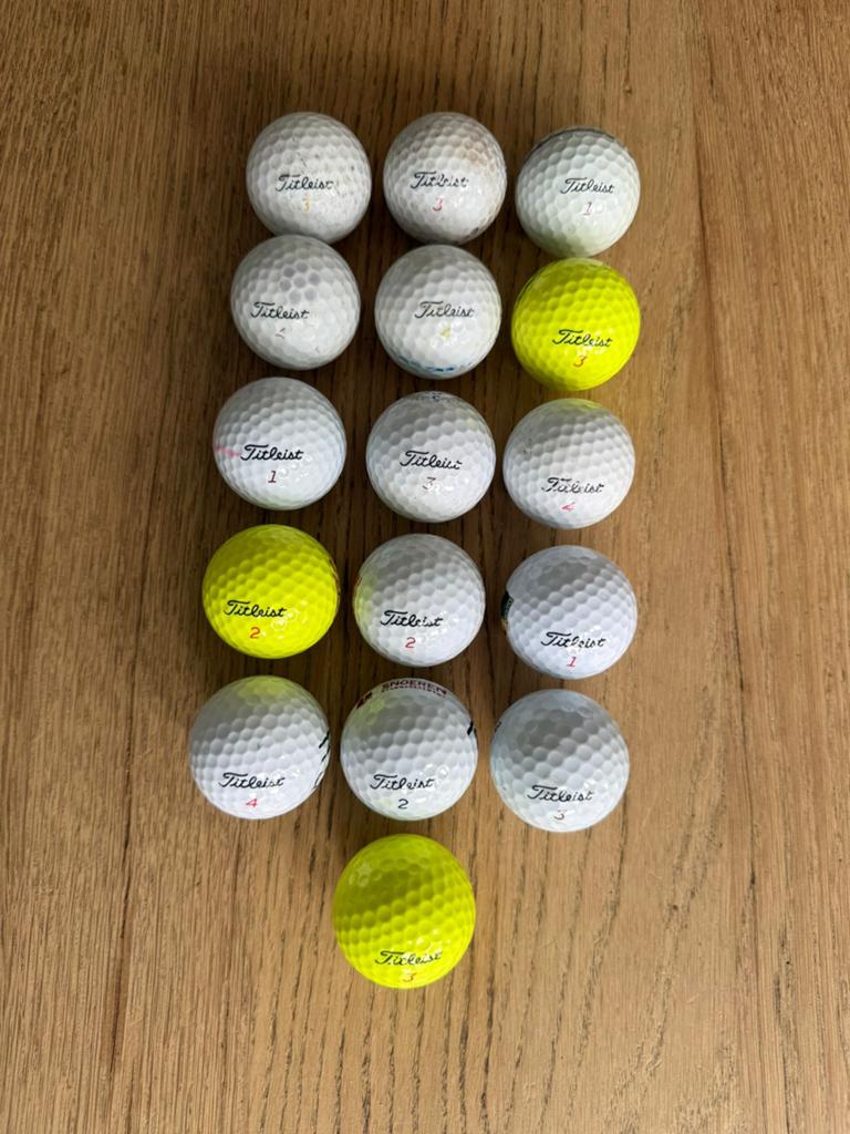 Titleist golfballen, Ophalen of Verzenden, Gebruikt, Bal(len)