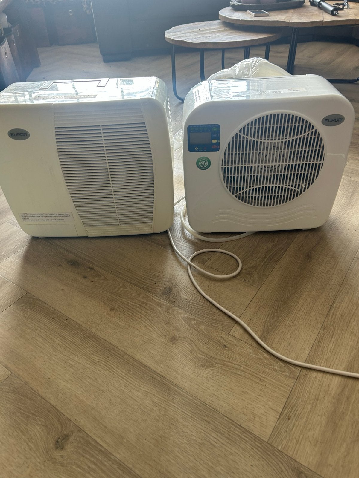 Eurom ac 2401 split airco voor caravan/camper, Ophalen, Minder dan 60 m³, 3 snelheden of meer, Zo goed als nieuw