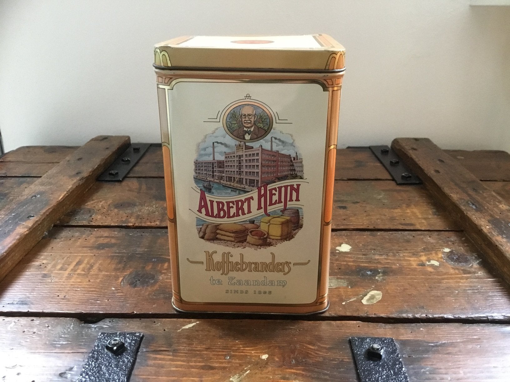 Albert Heijn koffieblik., Ophalen of Verzenden, Zo goed als nieuw