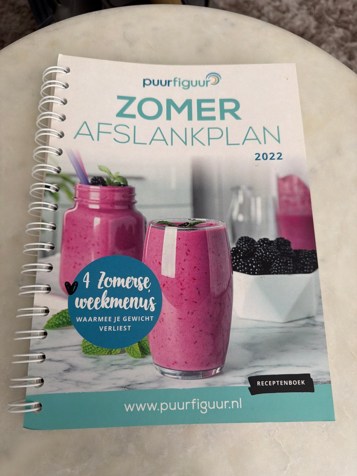 PuurFiguur Zomer Afslankplan 2022 - Receptenboek, Boeken, Gezondheid, Dieet en Voeding, Ophalen of Verzenden, Zo goed als nieuw