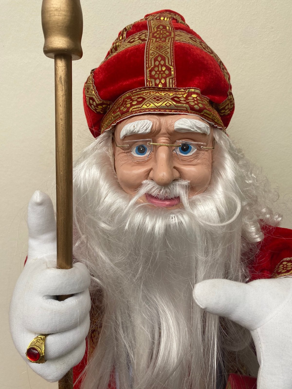 Grote vintage Sinterklaas-pop - 90 cm!, Ophalen of Verzenden, Zo goed als nieuw