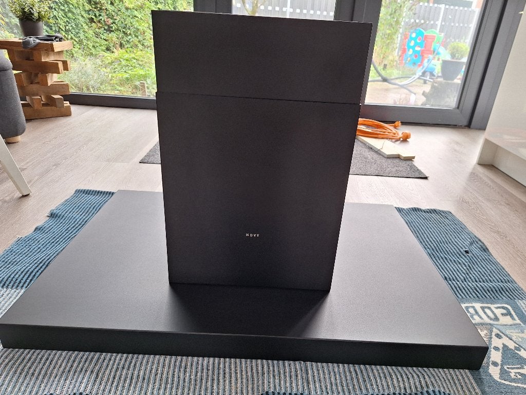 Novy 7642 Flatline Afzuigkap-Zwart (90cm)-Garantie t/m 2030, Witgoed en Apparatuur, Ophalen, Zo goed als nieuw, Motor, 600 tot 800 m³ per uur
