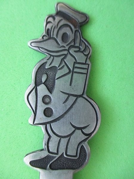 (KB5532) Kinderbestek Donald Duck vork, Ophalen of Verzenden, Gebruikt