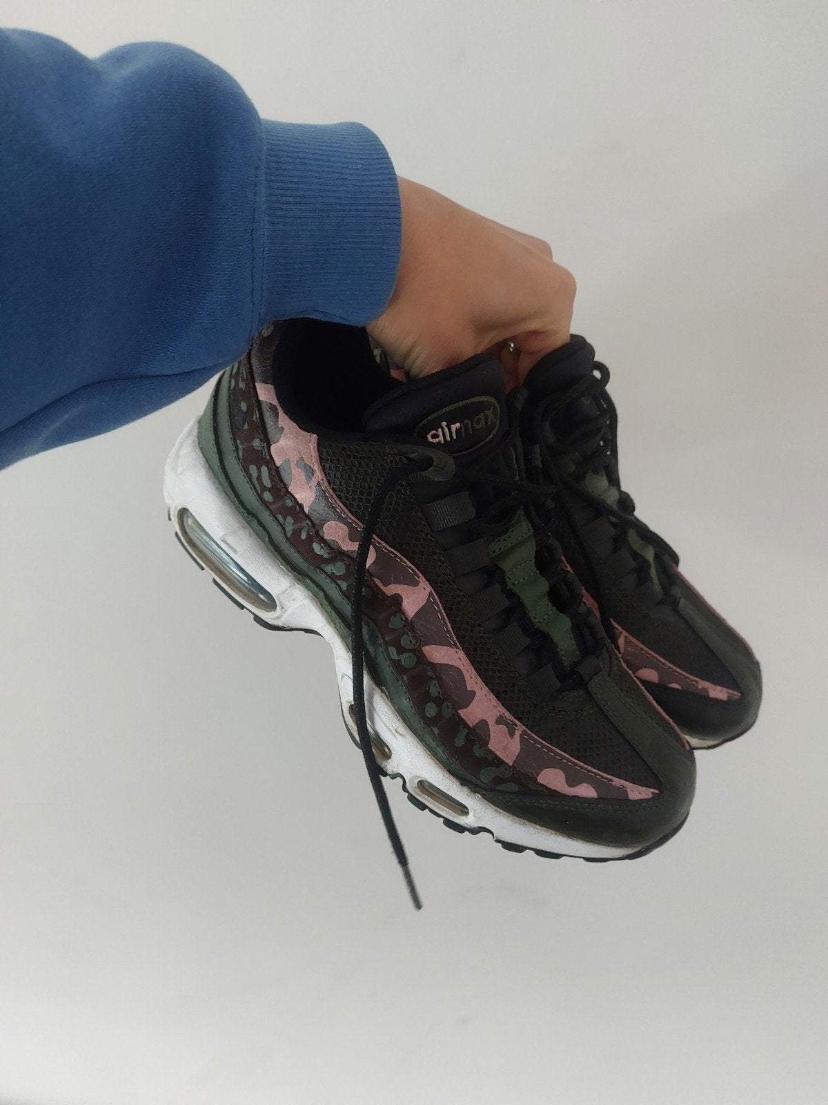 Nike Air Max 95 Camouflage Legerprint Maat 38.5, Nike, Ophalen of Verzenden, Sneakers of Gympen, Gedragen