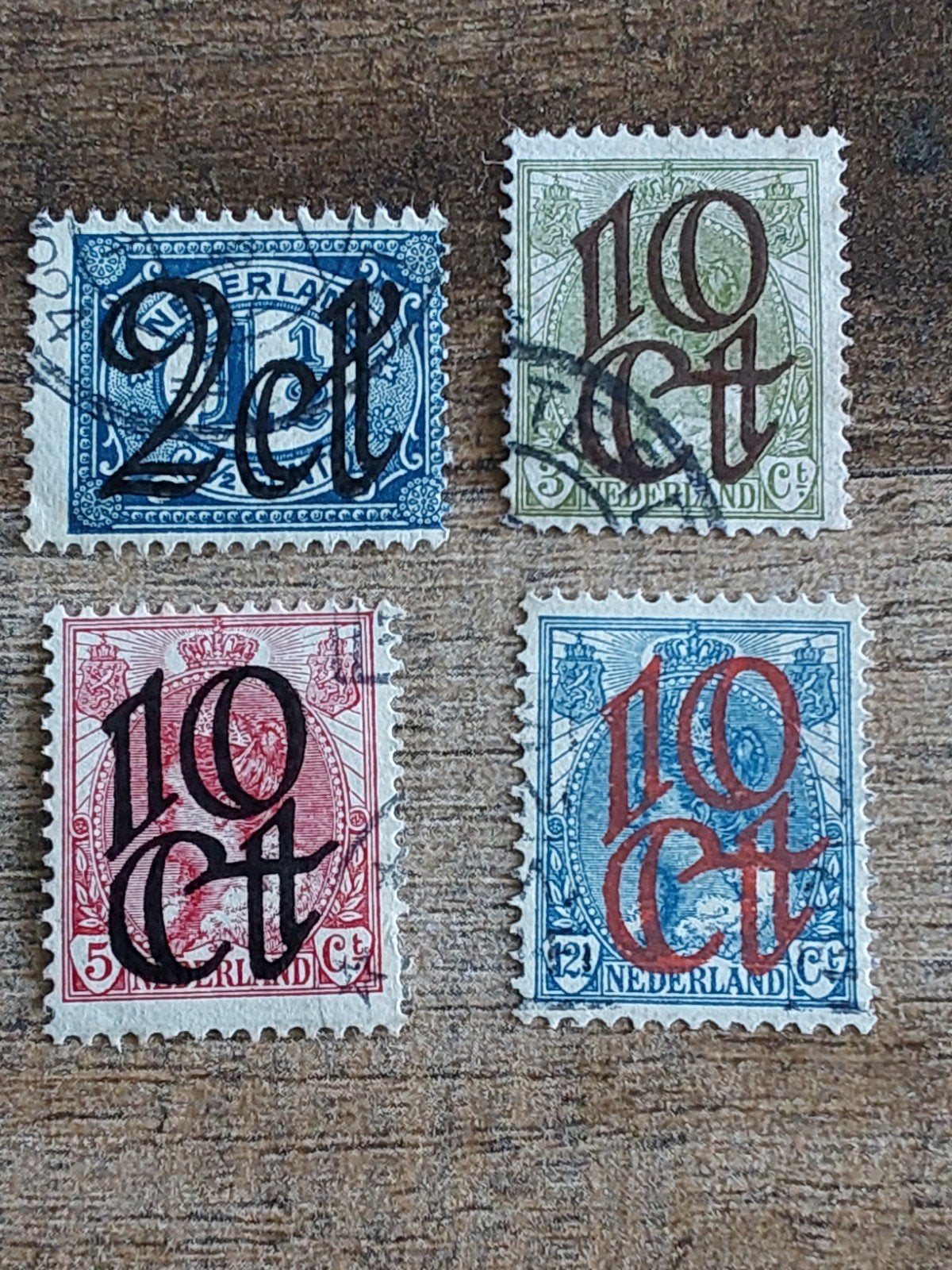 nvph 115-118 Opruimingsuitgifte 1923 ( gest), Ophalen of Verzenden