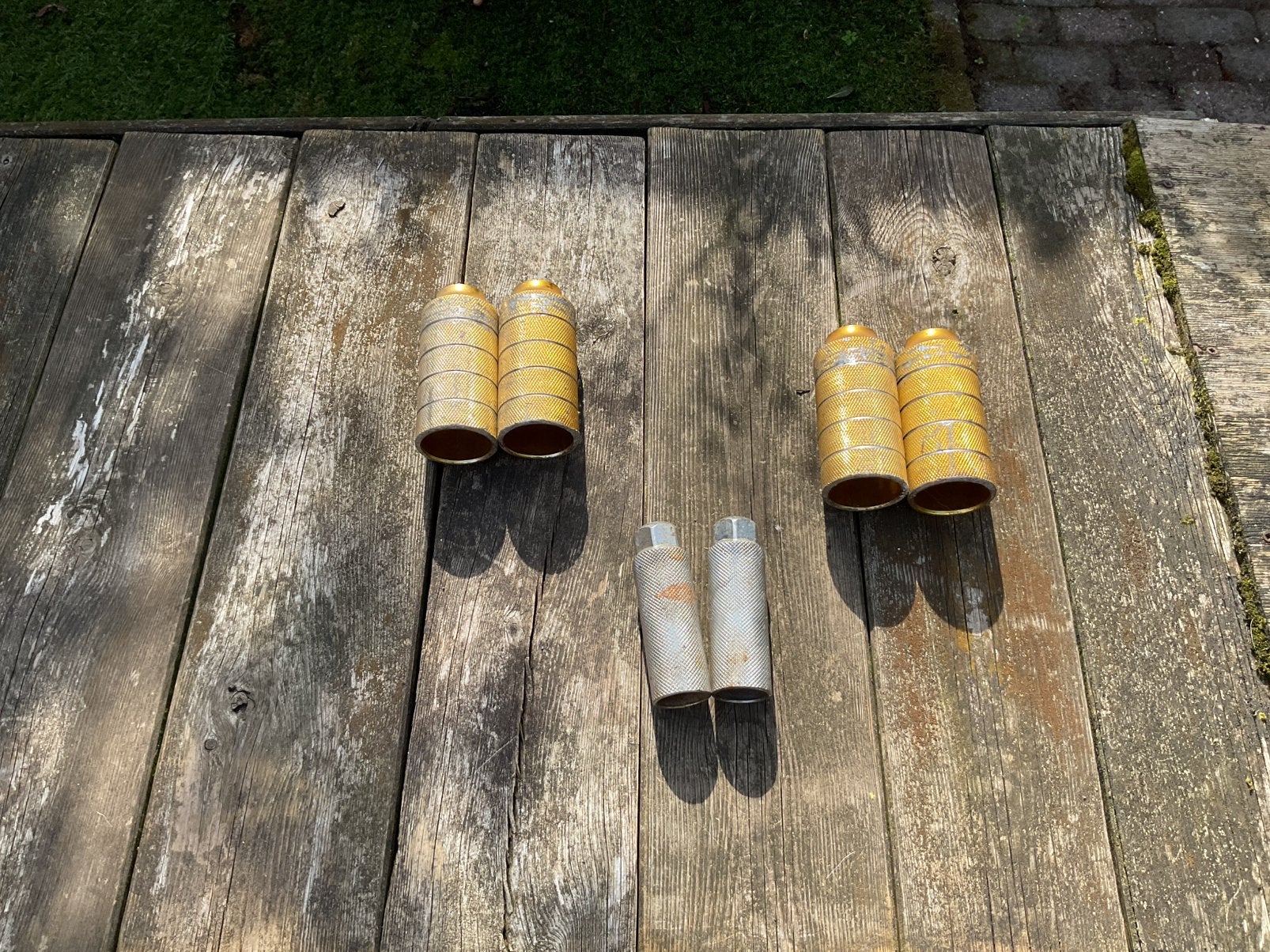 Opstap bmx voet steunen, Fietsen en Brommers, Ophalen, Gebruikt, Staal