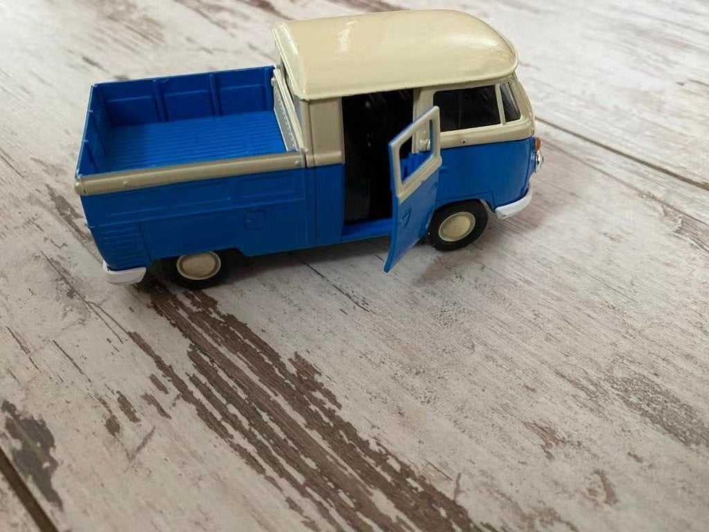 Volkswagen T1 Dubbele Cabine Pick-up - Schaalmodel Metaal, Hobby en Vrije tijd, Modelauto's | 1:43, Ophalen of Verzenden, Nieuw
