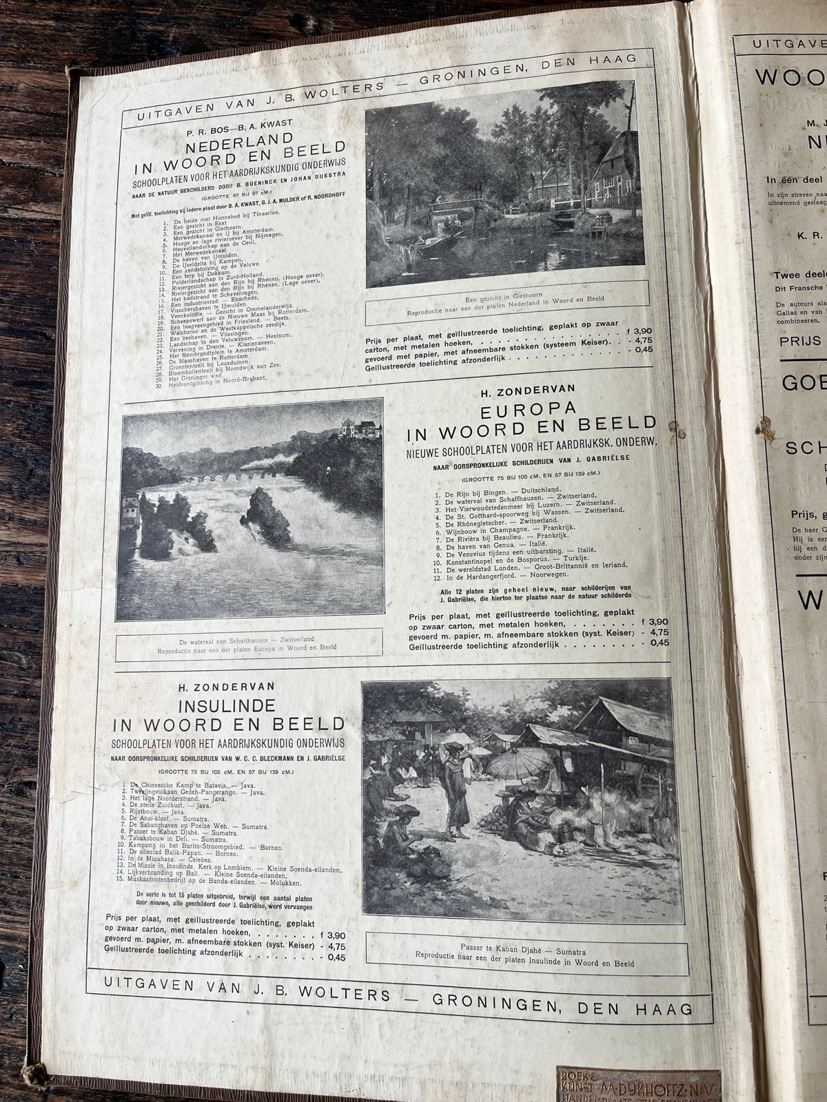 Bos-Niermeyer Schoolatlas der Geheele Aarde - 1929, Gelezen, Bosatlas, Ophalen of Verzenden, 1800 tot 2000