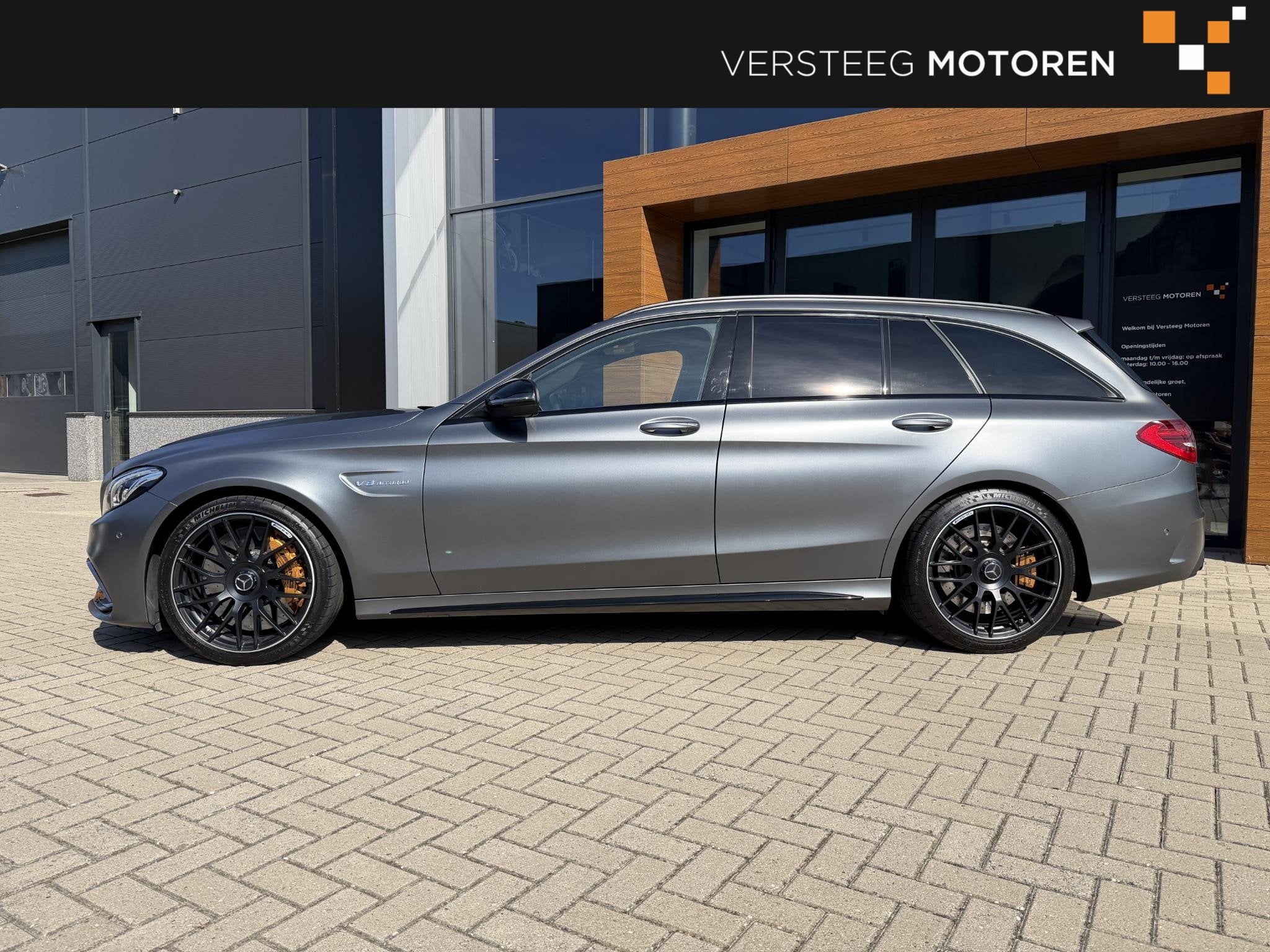 Mercedes-Benz C-klasse Estate AMG C63S Kerami#Kuip# C63 S V8, Auto's, Automaat, Achterwielaandrijving, Gebruikt, Leder