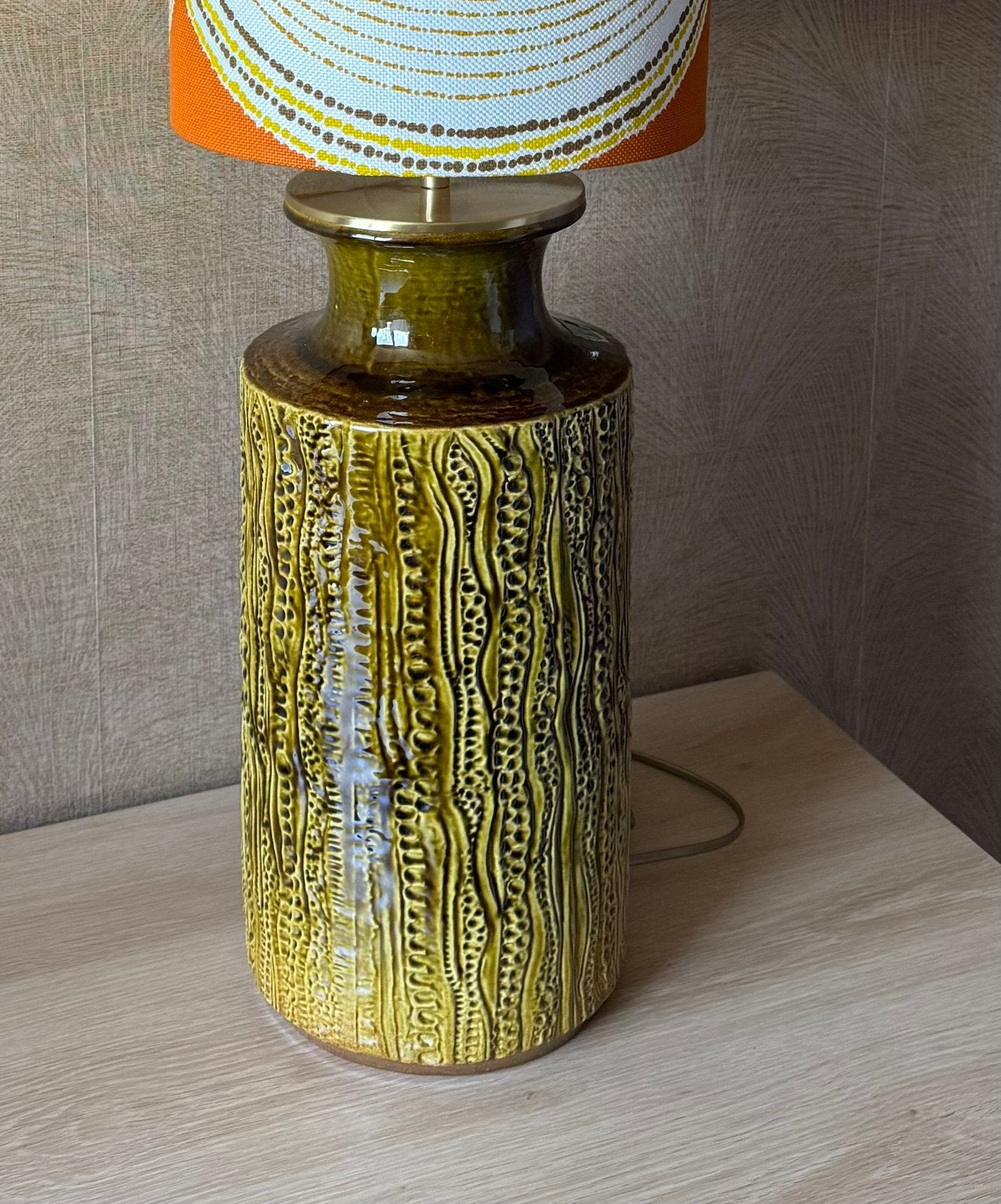 West-Germany lamp, Ophalen of Verzenden, Zo goed als nieuw, Handgemaakt, Vintage
