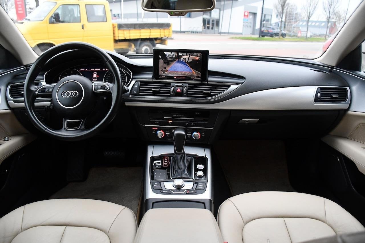 Audi A7 Sportback 1.8 TFSI Pro Line Plus AUT|Leder|NAV|Cam, Auto's, Dealer onderhouden, Gebruikt, 4 stoelen, Bedrijf