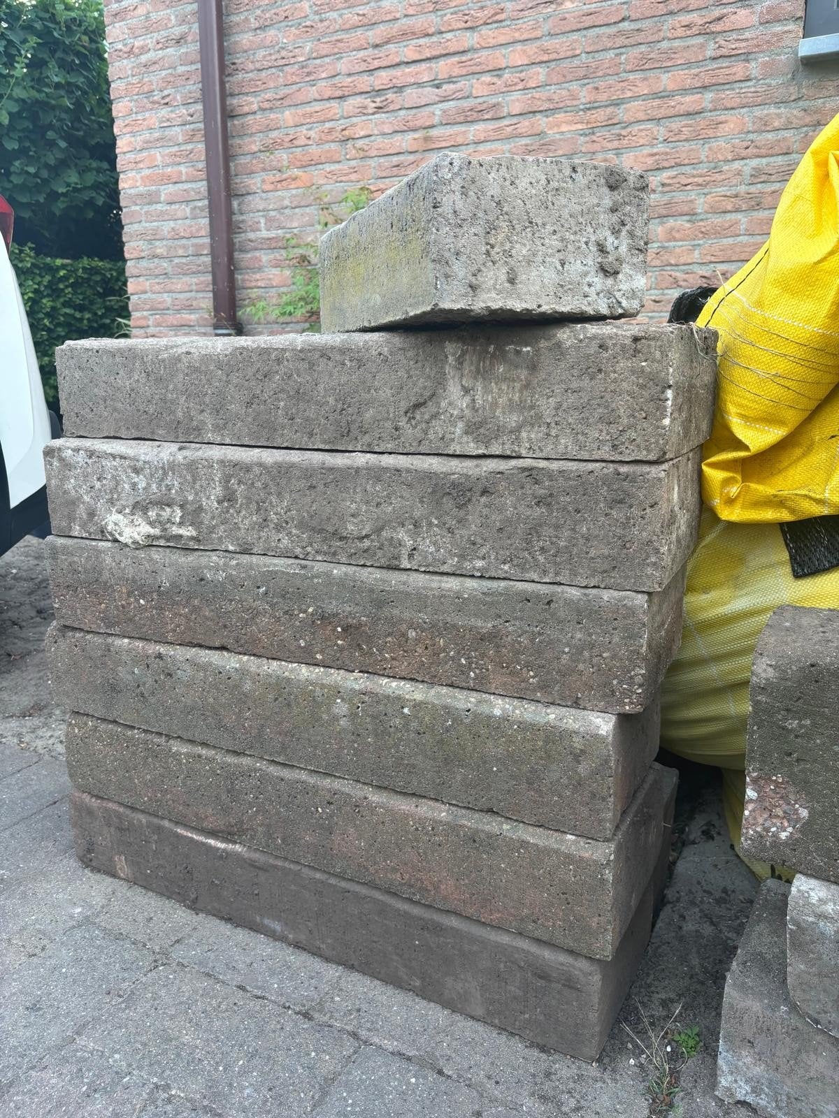19 betonnen bielzen, Tuin en Terras, Bielzen en Borders, Ophalen, Gebruikt, 100 tot 200 cm, Biels