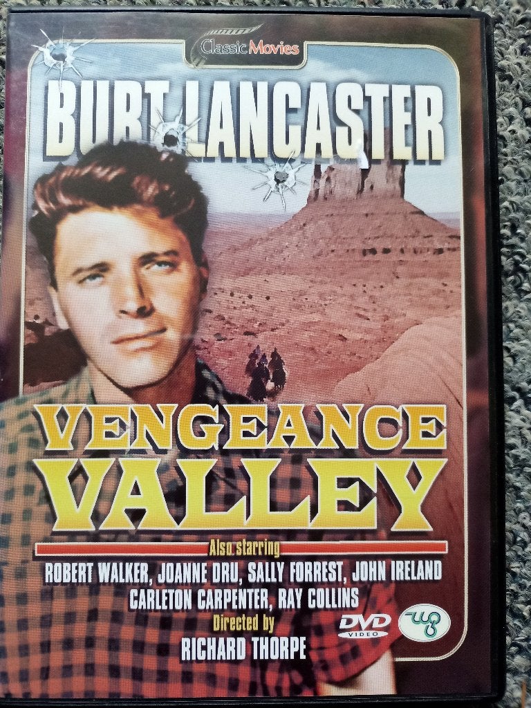 Vengeance Valley DVD - Burt Lancaster Western Cowboy Classic, Cd's en Dvd's, Ophalen of Verzenden, Zo goed als nieuw, 1940 tot 1960