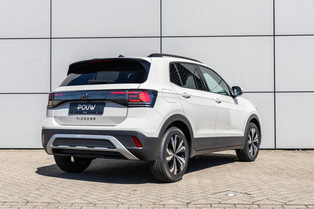 Volkswagen T-Cross 1.0 TSI 116pk DSG Life Edition | Parkeers, Auto's, Volkswagen, 12 maanden, Euro 6, 116 pk, Lichtsensor