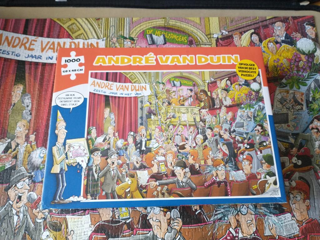 Andre van Duin puzzel 1000 stuks, Hobby en Vrije tijd, Denksport en Puzzels, Ophalen of Verzenden, 500 t/m 1500 stukjes