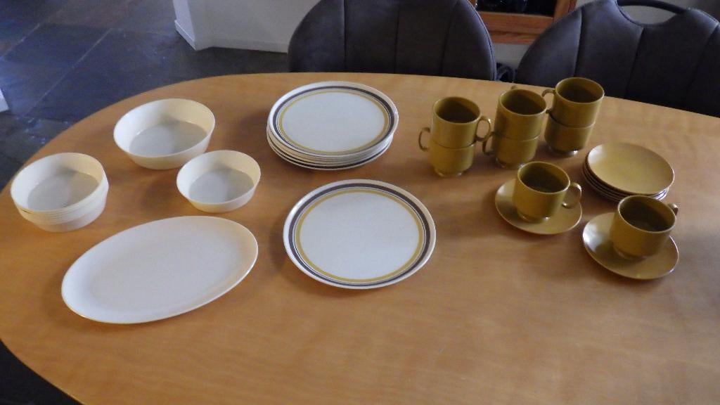 jaren '70 Lexington melanine servies uit de U.S.A., Verzamelen, Retro, Ophalen of Verzenden, Huis en Inrichting