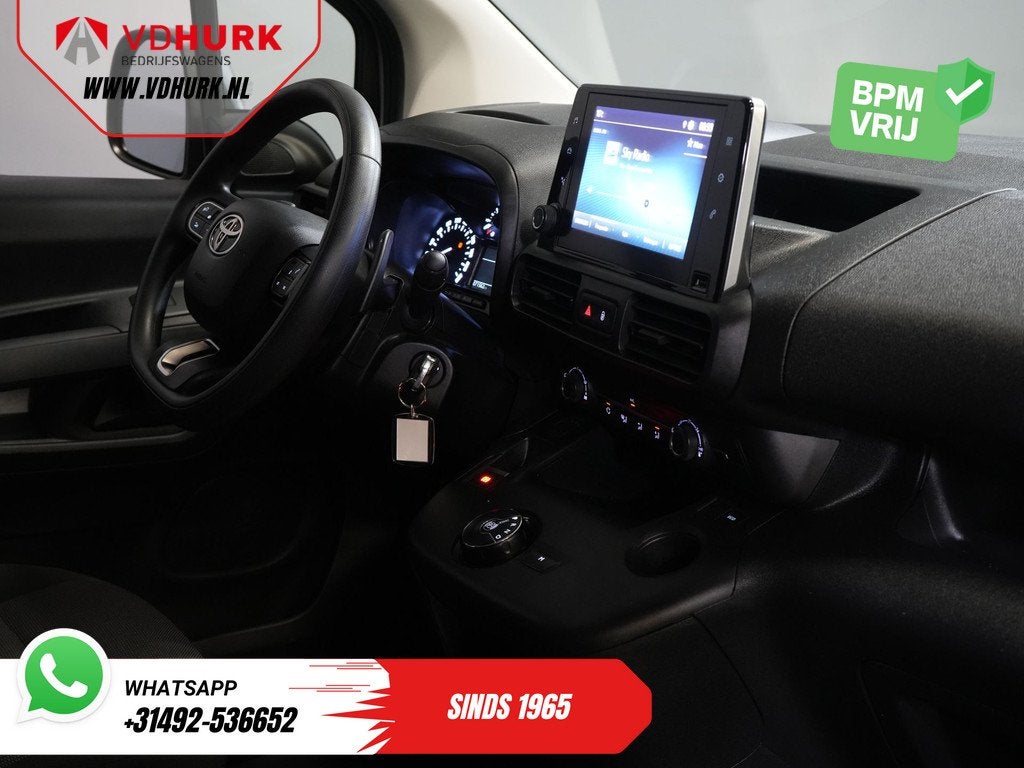 Toyota PROACE CITY 1.5 D-4D 130 PK Aut. 3 Pers/ Carplay/ Air, Stof, Gebruikt, Wit, Origineel Nederlands