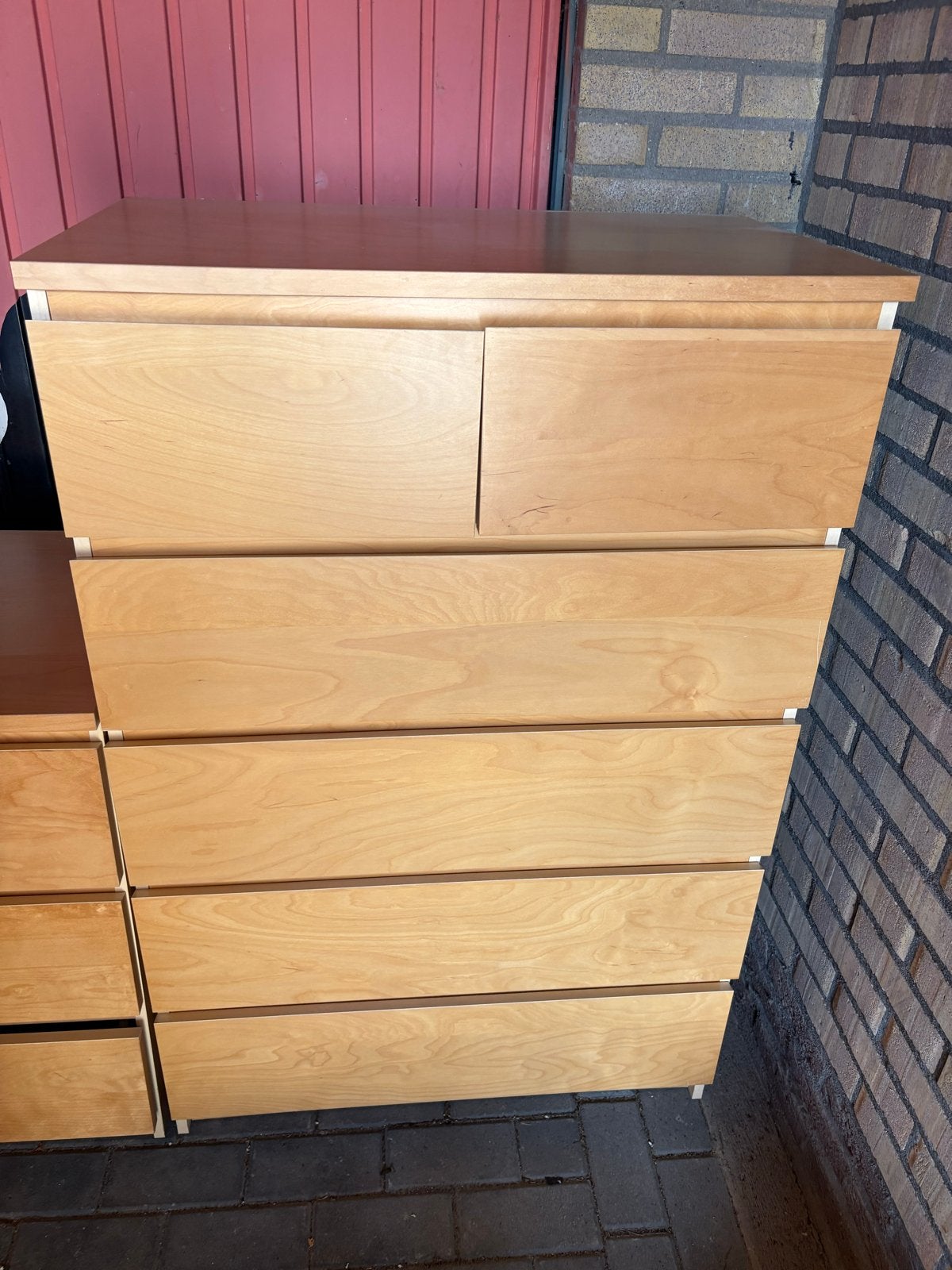 IKEA Malm ladekast met 6 laden, Ophalen, Gebruikt, 5 laden of meer, 100 tot 150 cm