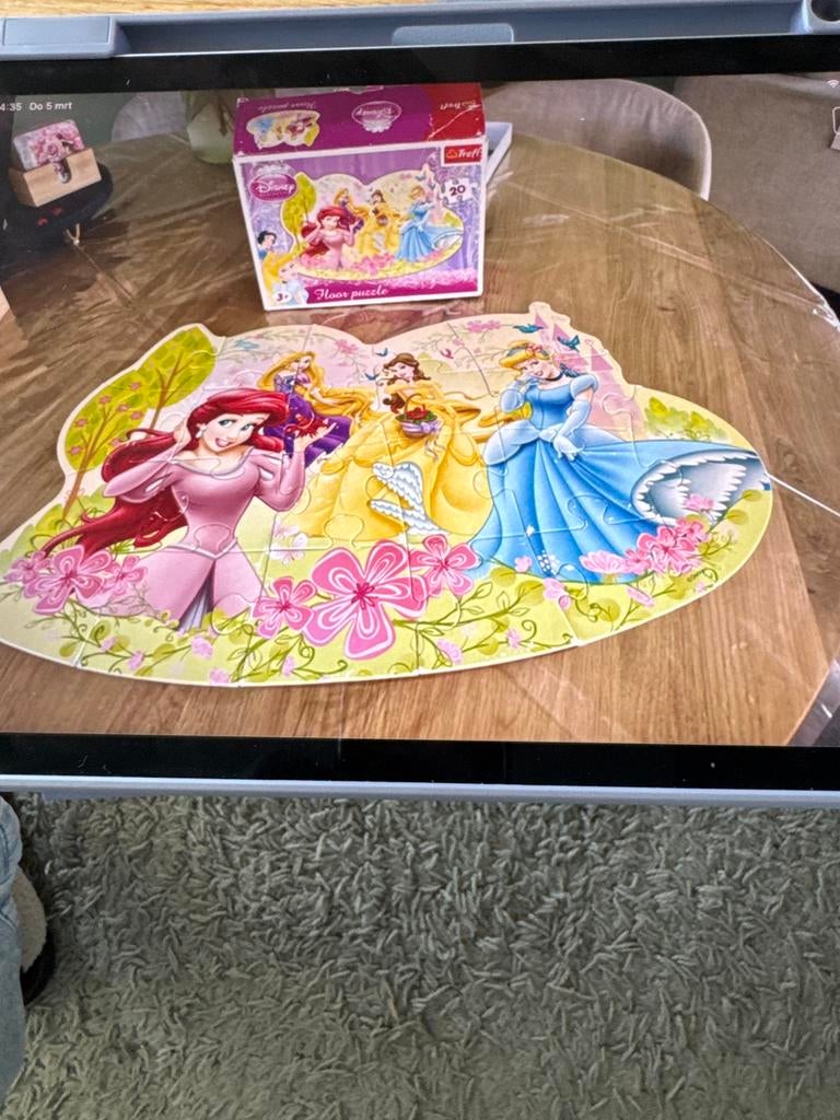 Disney Prinsessen Vloerpuzzel 20 stukjes, Ophalen, 10 tot 50 stukjes, Gebruikt, 2 tot 4 jaar