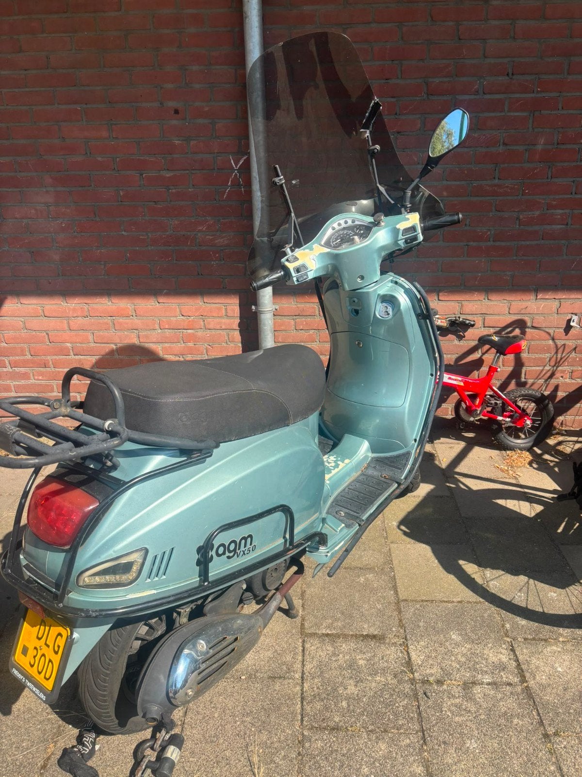 AGM VX50 Scooter 2017 OPTIES - Lichtblauw (defect), Ophalen, Gebruikt, Maximaal 45 km/u, AGM