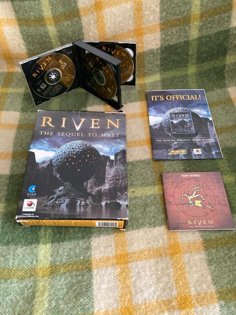 Riven: The Sequel to Myst - Klassiek PC-avontuur big box pc, Puzzel en Educatief, Gebruikt, 1 speler, Ophalen of Verzenden