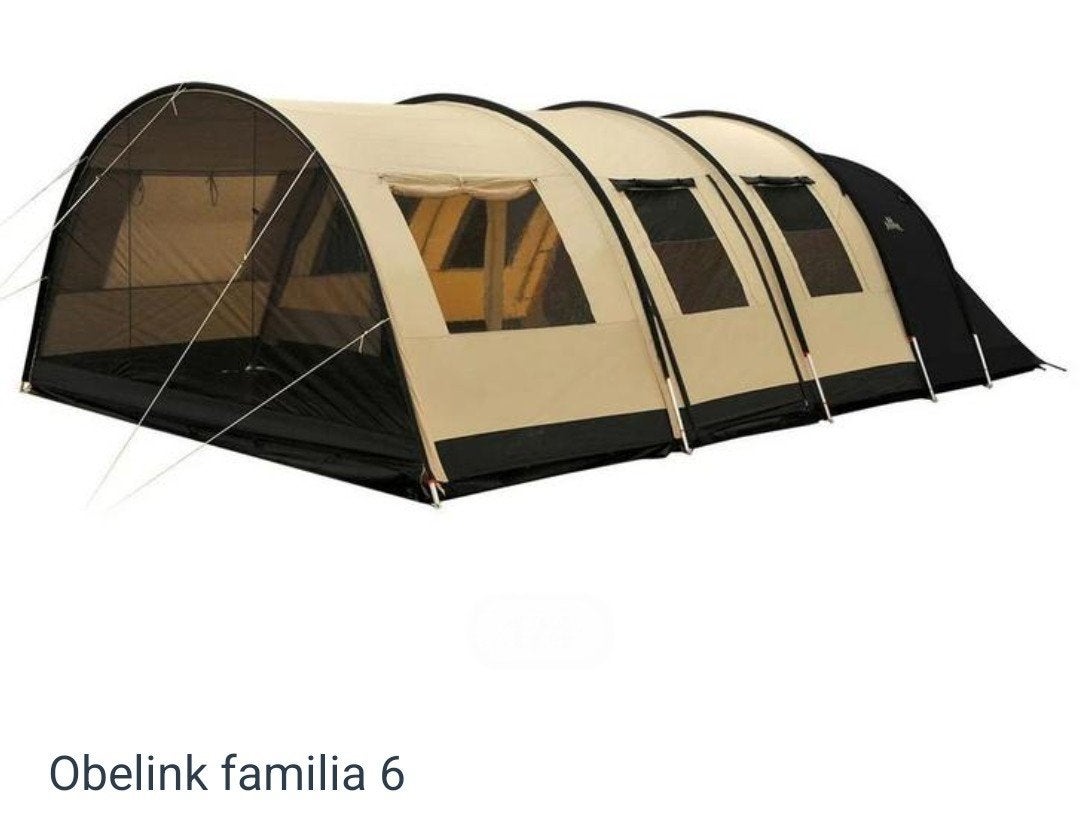 Obelink 6 persoons tunneltent, Ophalen, Zo goed als nieuw, Tot en met 6