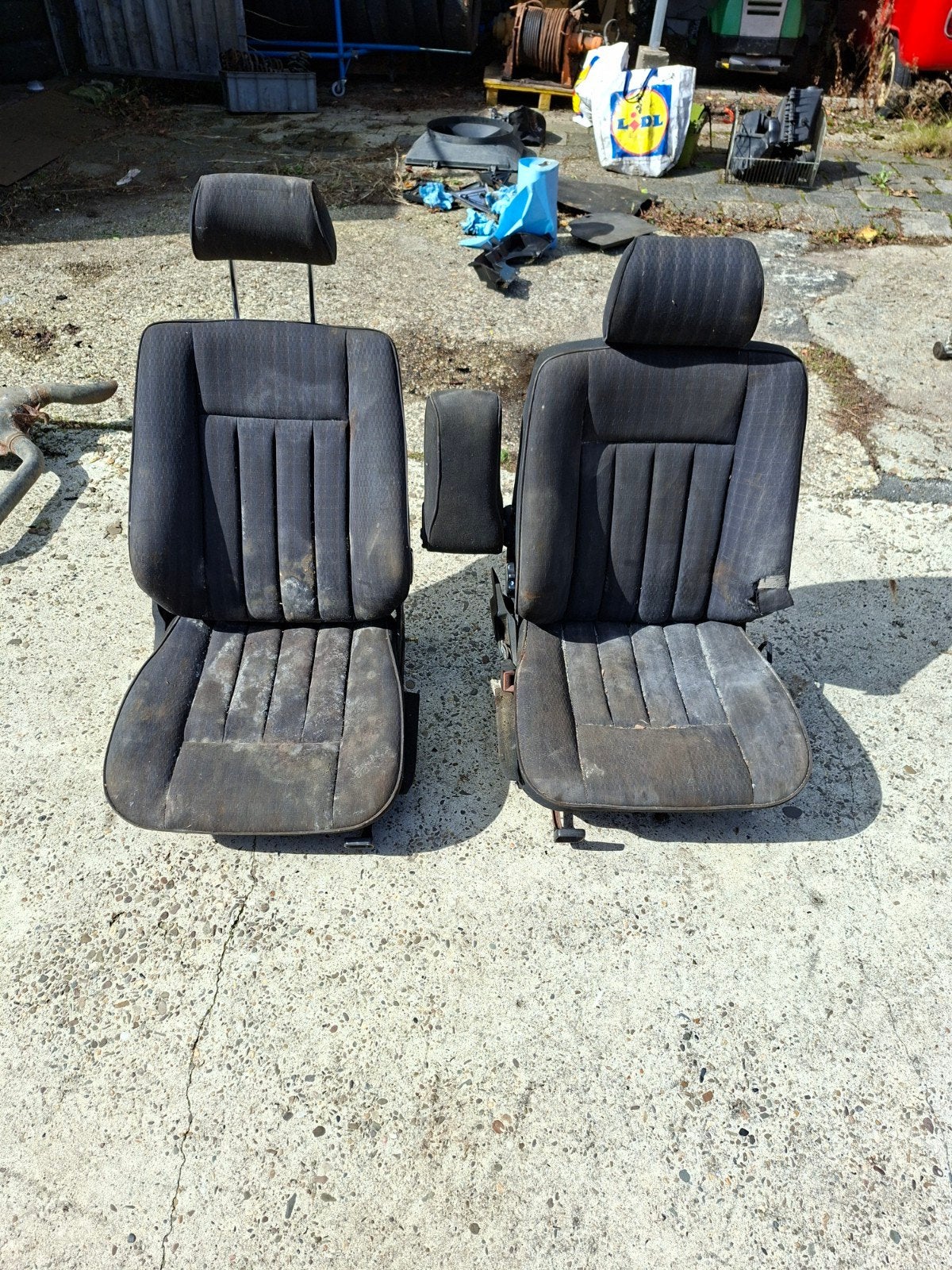 voorstoelen Mercedes w124, Ophalen