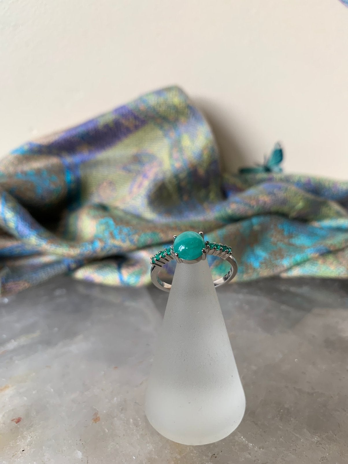 Smaragd vreugde geluk intuïtie beschermt aura liefde uniek, Sieraden, Tassen en Uiterlijk, Ringen, Magnolia11, Nieuw, Ophalen of Verzenden