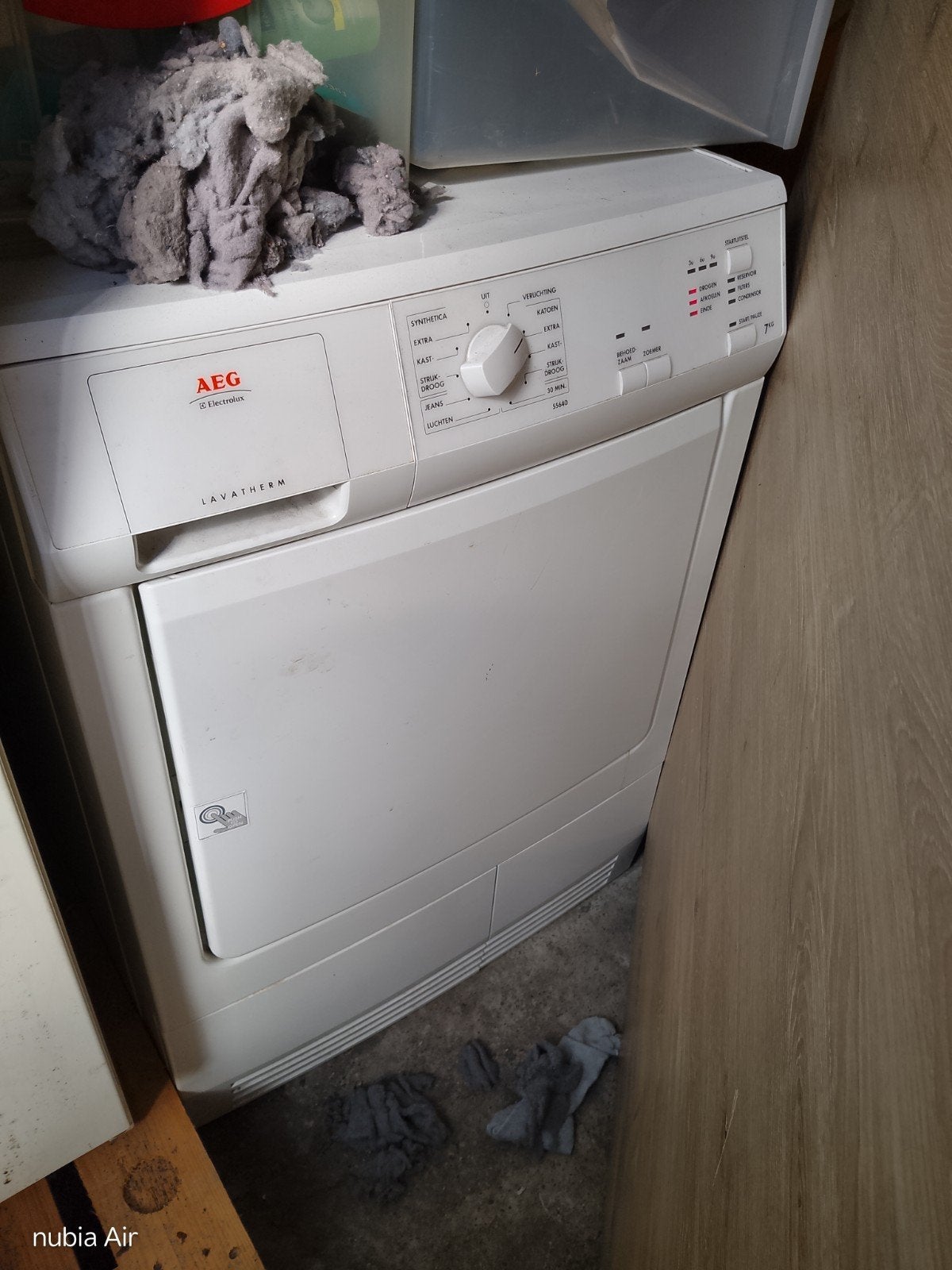AEG Lavatherm wasdroger - Goede staat, Ophalen, 6 tot 8 kg, Gebruikt, Voorlader