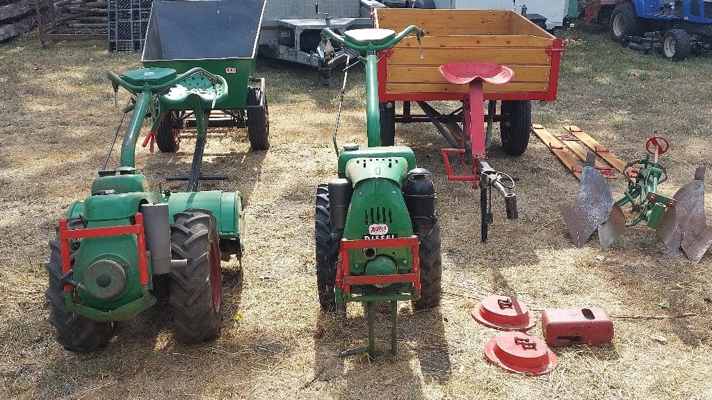 Agria frezen met toebehoren en karren, Tuin en Terras, Hand-tuingereedschap, Gebruikt, Overige soorten, Ophalen