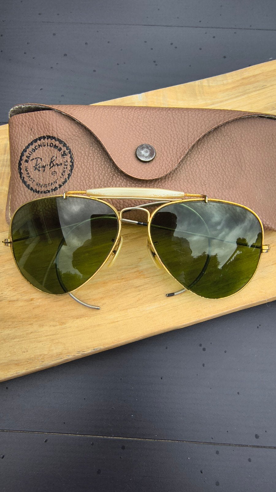 Vintage Ray-Ban B&L Outdoorsman L.I.C. voor 1978, Ophalen of Verzenden, Ray-Ban
