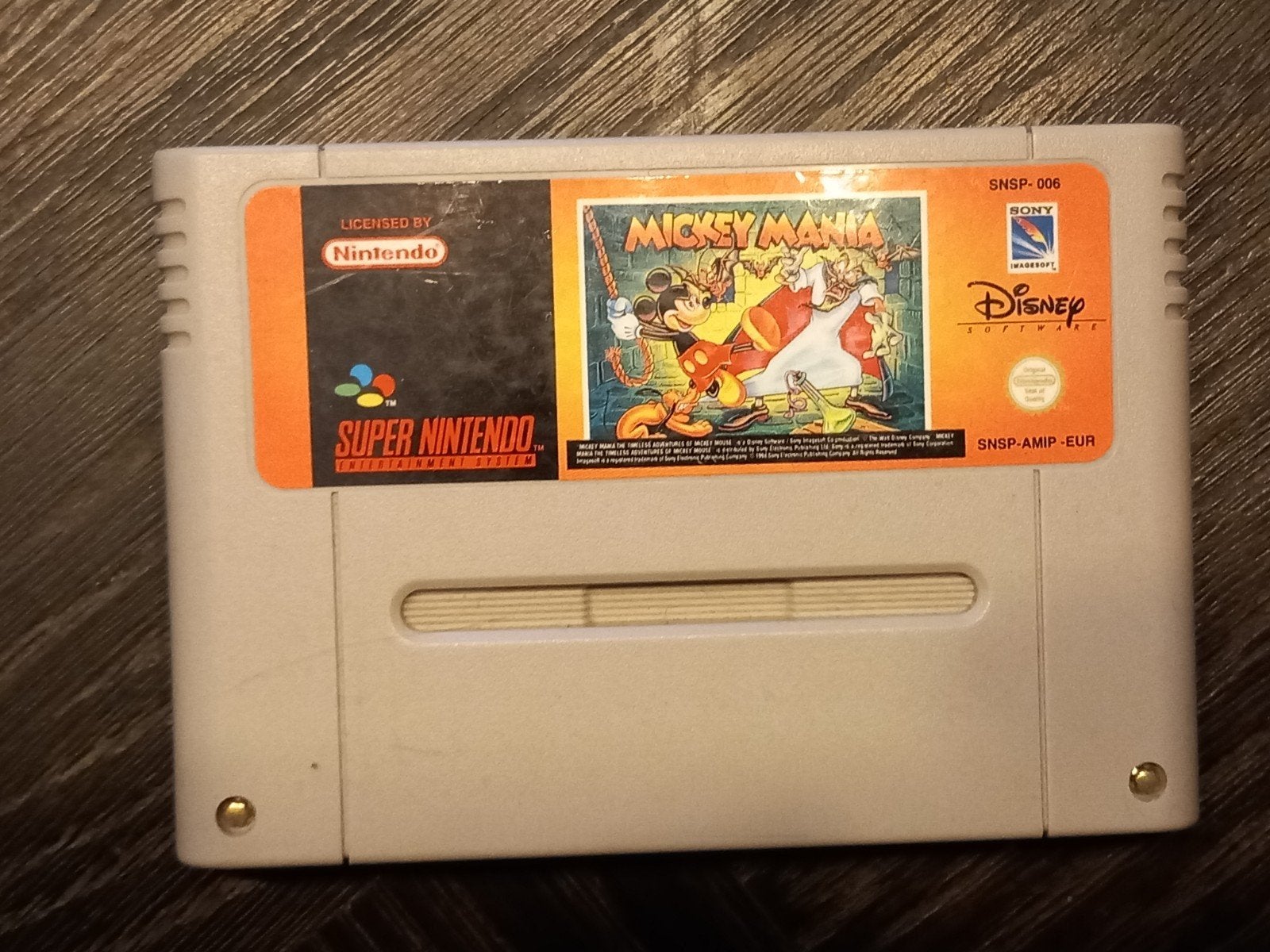 Mickey Mania Super Nintendo SNES, Onbekend@disney.com, Gebruikt, Disney Software, 1 speler