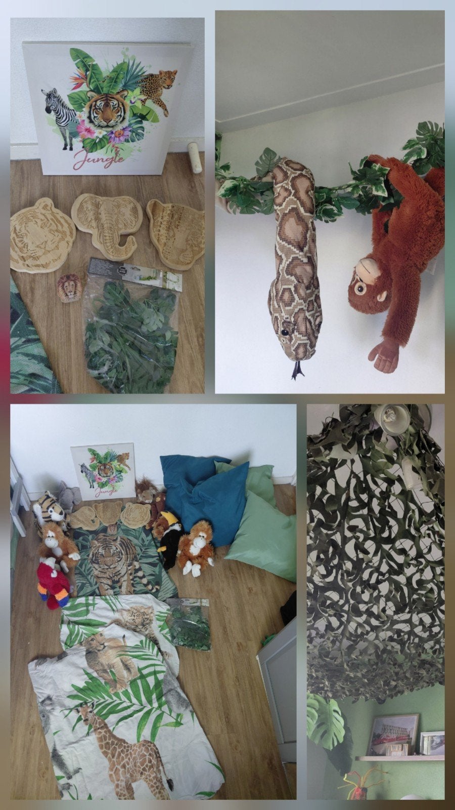 Complete Jungle Kamer Decoratie Set - Zo goed als nieuw, Overige merken, Overige typen, Ophalen of Verzenden, Zo goed als nieuw
