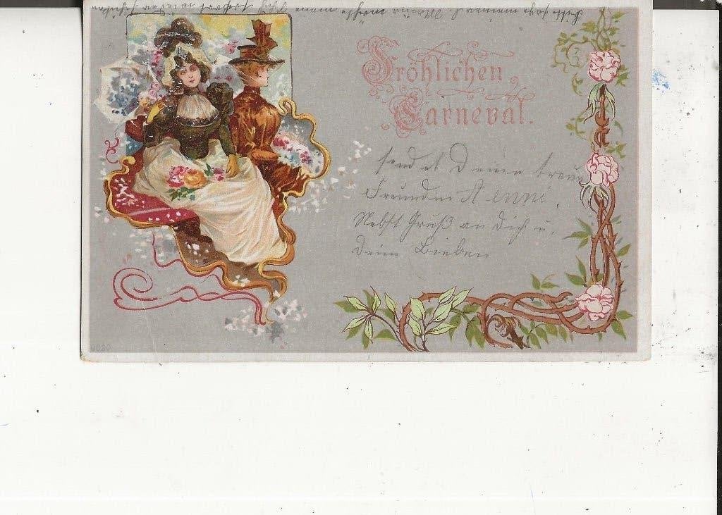 Vrolijk Carnaval 15-2-1900, Ophalen of Verzenden, Voor 1920, Gelopen, Overige thema's