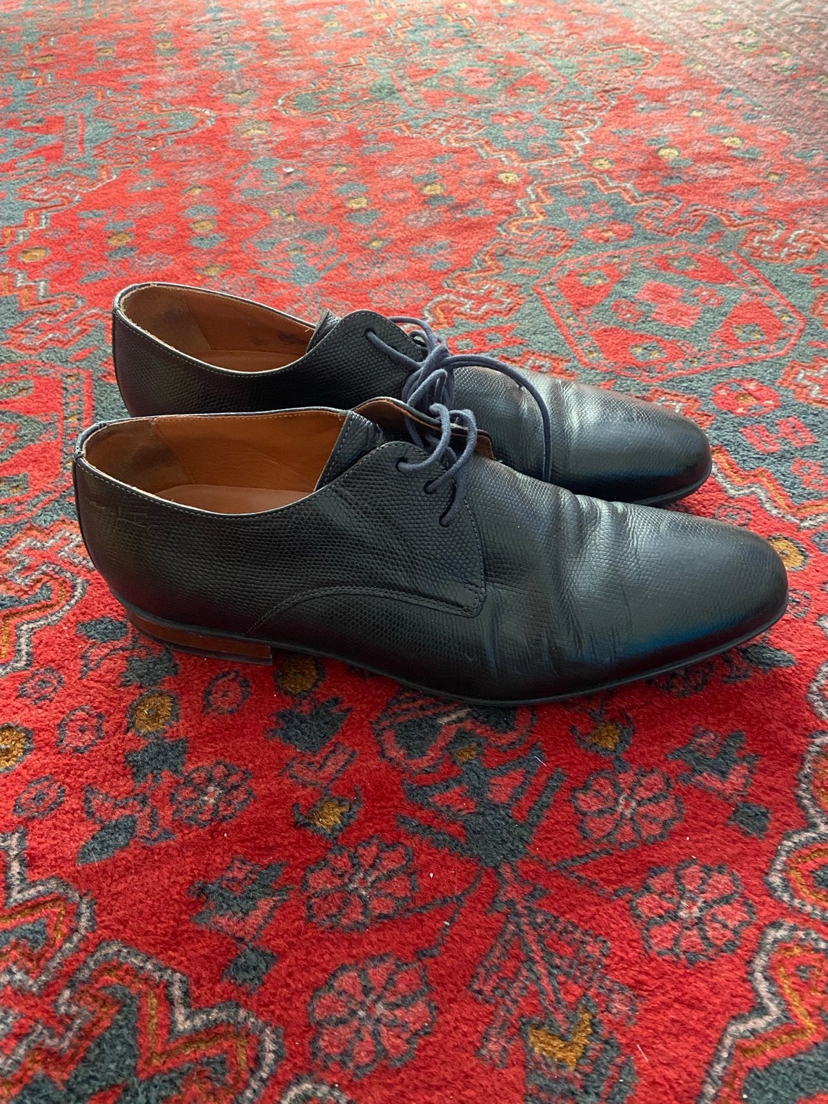 Van Lier Nette Schoenen - Maat 44 (UK 10), Ophalen, Gedragen, Zwart, Veterschoenen