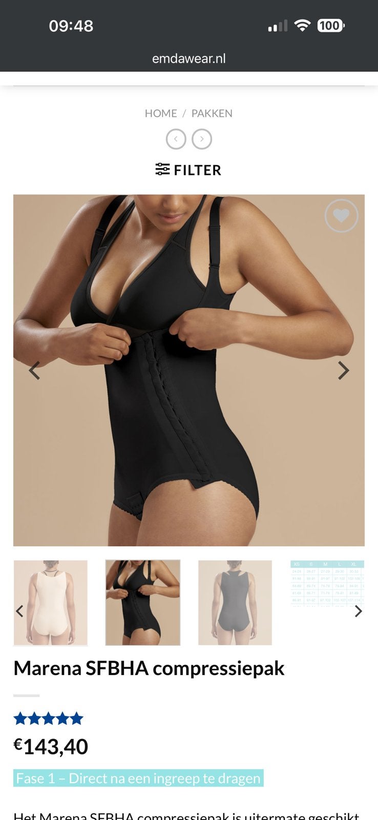 Compressiepak 2xl emdawear, Ophalen of Verzenden, Zo goed als nieuw