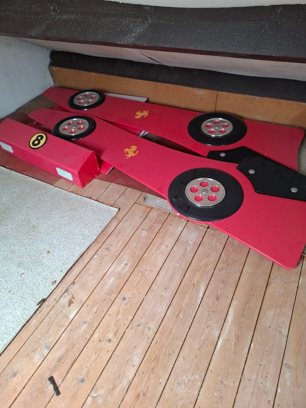 ferrari kinder autobed, Kinderen en Baby's, Ophalen, Gebruikt, 140 tot 160 cm, 70 tot 85 cm