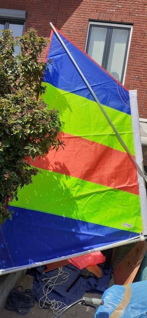 Zeil voor Optimist + extra,s(hoogte 180cm, spanwijdte 190cm), Gebruikt, Ophalen, Minder dan 3 meter, Minder dan 15 m²