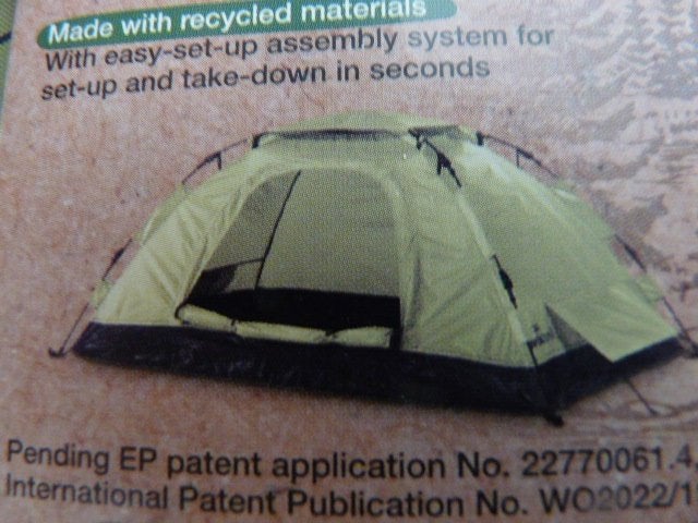 2-persoons groene tent Easy Set-Up  Nieuw, Ophalen of Verzenden, Nieuw, Tot en met 2