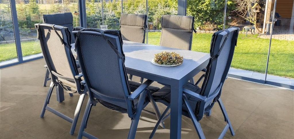 6,12 m2 Keramische tuintegels Down Town Clay 60x60x3cm, Ophalen, Keramiek, Nieuw, 5 tot 10 m²
