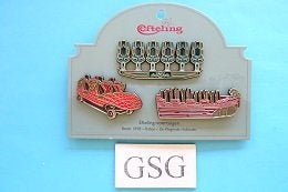 Voertuigen nr. EPP473-01 t/m EPP475-01, Verzamelen, Efteling, Ophalen, Nieuw, Button of Speldje