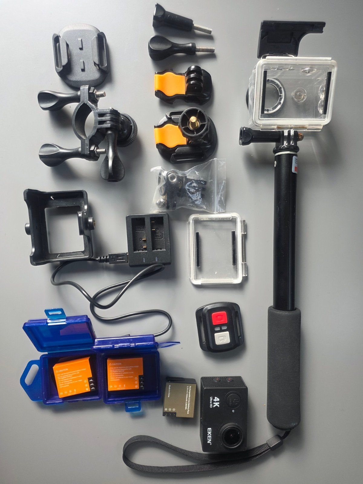 Eken H9R 4K Actioncam (GoPro alternatief) 3 accu's 32GB SD, Audio, Tv en Foto, Ophalen of Verzenden, Zo goed als nieuw, Overige merken