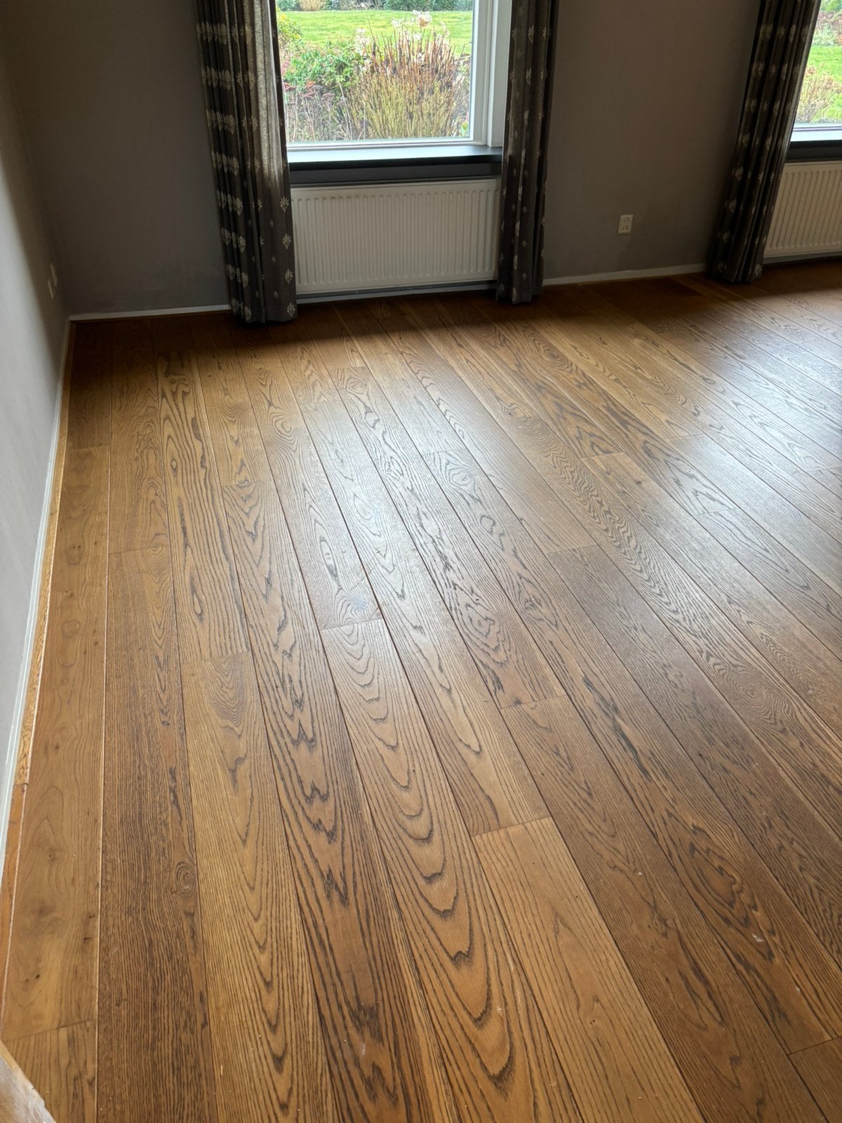 Eiken parketvloer (multivloer) ca. 39 m2, Bruin, Zo goed als nieuw, 25 tot 50 m², Ophalen