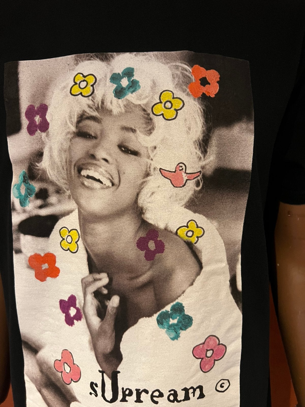 SUPREME shirt maat L origineel zgan, Maat 52/54 (L), F, R, Zwart