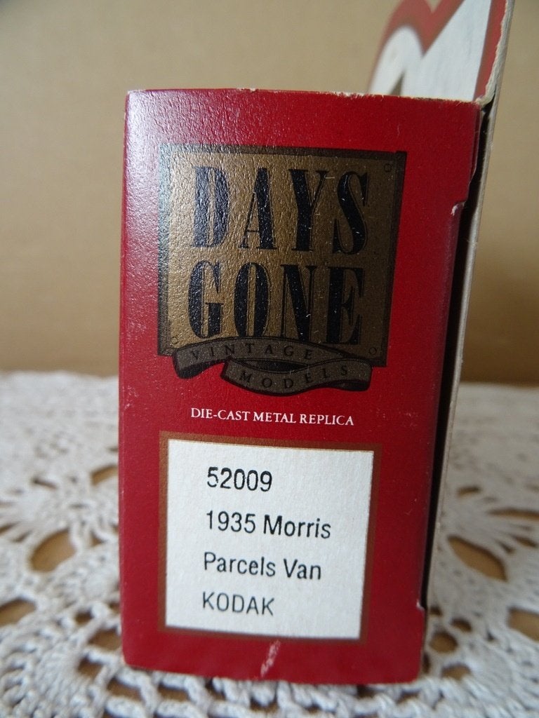 Days Gone DG 52 modelauto 1935 Morris Parcels Van Kodak, Overige merken, Auto, Ophalen of Verzenden, Zo goed als nieuw