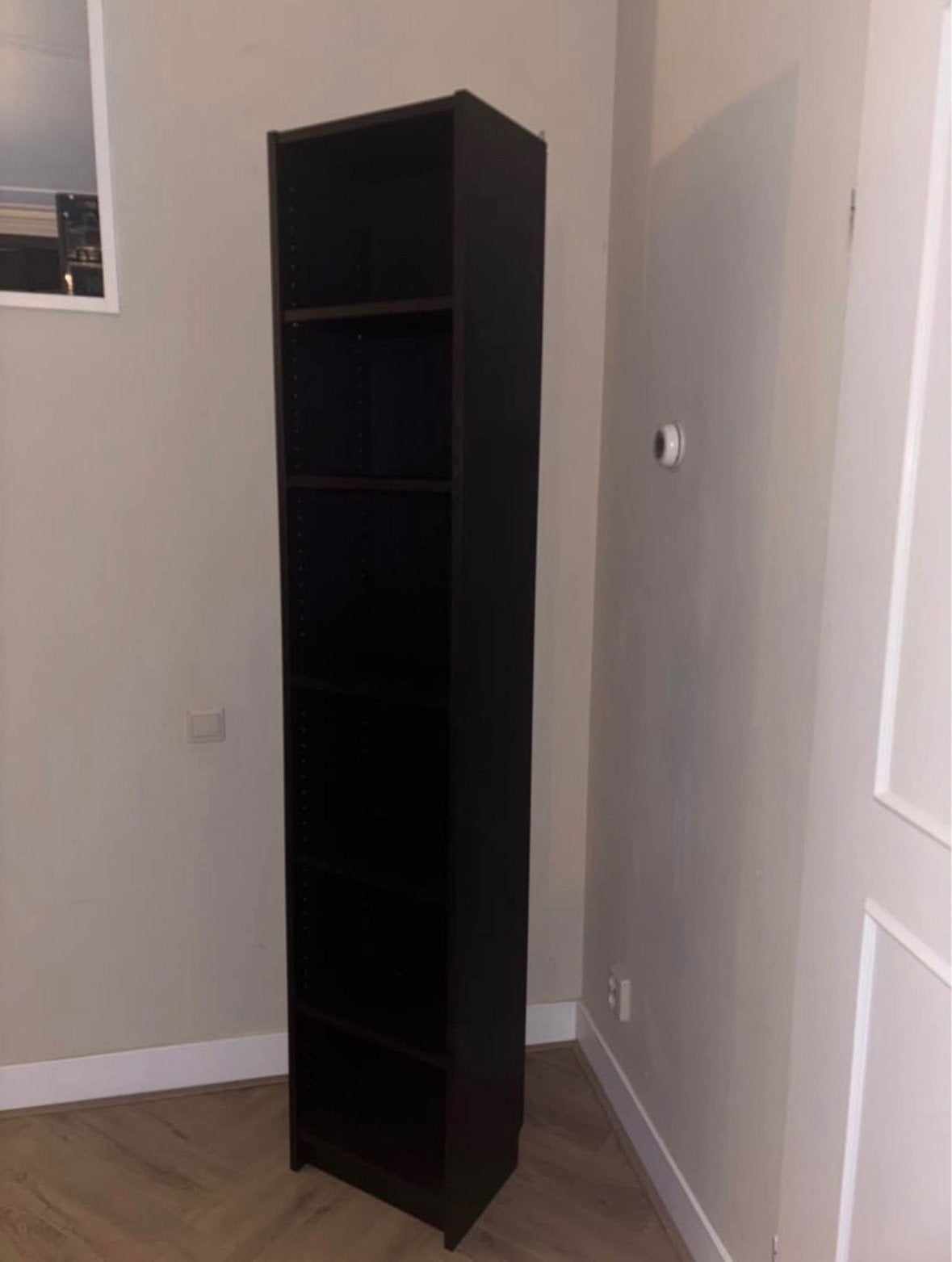 IKEA Boekenkast Donkerbruin/Zwart - 40x39x202 cm, Ophalen, Met plank(en), Minder dan 50 cm, Gebruikt