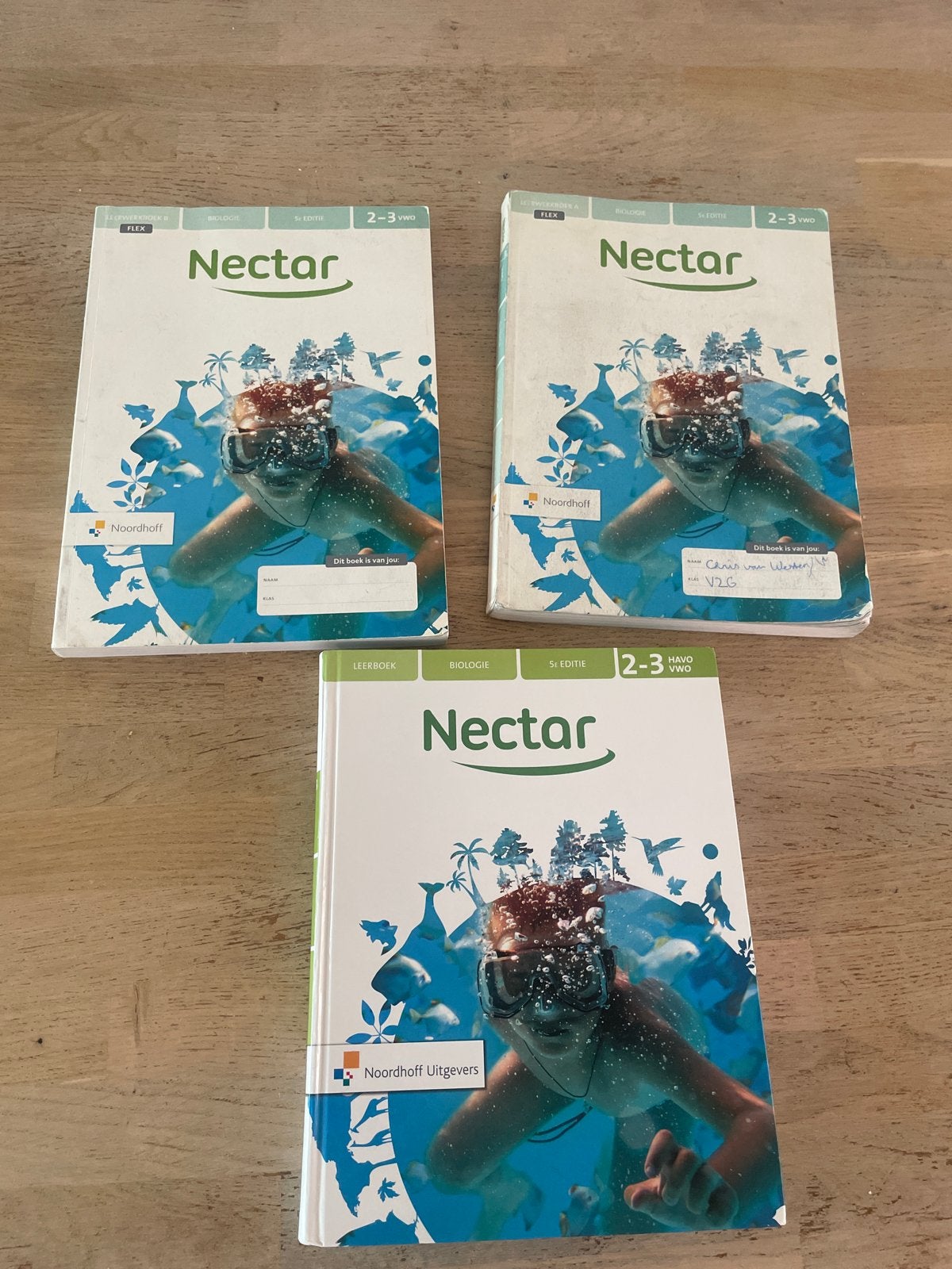 Nectar Biologie 5e editie 2-3 VWO Leerboek + werkboeken A+B, Ophalen of Verzenden, Gelezen, VWO, Biologie