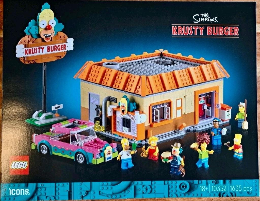 Lego Icons 10352 The Simpsons Krusty Burger uit 2025 Nieuw!, Lego, Nieuw, Ophalen of Verzenden, Icons